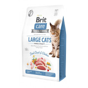 Корм сухий Brit Care Cat Grain Free Large Power Vitality для дорослих котів великих порід з качкою та куркою 2 кг