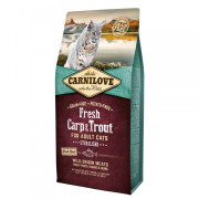 Корм сухий Carnilove Fresh Carp and Trout Sterilised for Adult cats для дорослих стерилізованих та кастрованих котів з короп