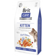 Корм сухий Brit Care Cat Grain Free Kitten Gentle Digestion Strong Immunity для кошенят для міцного імунітету з лососем 7 кг