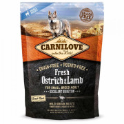 Корм сухий Carnilove Fresh Ostrich and Lamb for Small Breed Dogs для дорослих собак дрібних порід зі страусом та ягнятиною 1