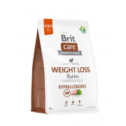 Корм сухий Brit Care Dog Hypoallergenic Weight Loss для собак із зайвою вагою гіпоалергенний з кроликом 3 кг