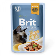 Корм вологий Brit Premium Cat Tuna Fillets Gravy pouch для котів філе тунця в соусі 85 г