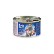 Корм вологий Brit Premium by Nature для котів з куркою та серцем 200 г