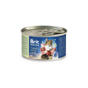 Корм вологий Brit Premium by Nature для котів з індичкою та ягням 200 г