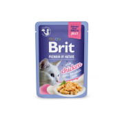 Корм вологий Brit Premium Delicate Fillets in Jelly Chicken д/котів філе в желе курка 85 г