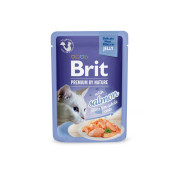 Корм вологий Brit Premium Delicate Fillets in Jelly Salmon д/котів філе в желе лосось 85 г