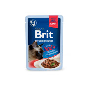 Корм вологий Brit Premium Delicate Fillets in Gravy Lamb for Sterilised д/стерилізованих котів філе в соусі ягня 85 г