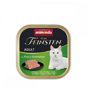 Корм вологий Vom Feinsten Adult with Turkey Rabbit для котів з індичкою і кроликом 100 г