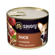 Корм вологий Savory Dog Gourmand Duck паштет для дорослих собак усіх порід з качкою 200 г