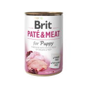 Корм вологий Brit Care Pate and Meat для цуценят з куркою та індичкою 400 г