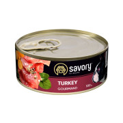 Корм вологий Savory Dog Gourmand Turkey паштет для дорослих собак усіх порід з індичкою 100 г