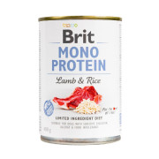 Корм вологий Brit Mono Protein Lamb and Rice для собак з ягнятиною та рисом 400 г