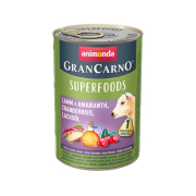 Корм вологий GranCarno д/соб ягня, амарант, журавлина, лососева олія 400г