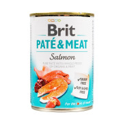 Корм вологий Brit Care Pate and Meat для дорослих собак з лососем 400 г
