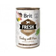 Корм вологий Brit Fresh Turkey/Peas для дорослих собак з індичкою та горохом 400 г