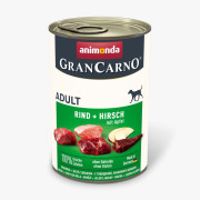 Корм вологий GranCarno Adult Beef Deer with Apple для дорослих собак з яловичиною олениною і яблуком 400 г