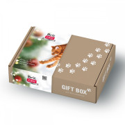 Подарунковий бокс Brit Care Cat Gift box Новорічний для котів з вологим кормом та ласощами 490 г