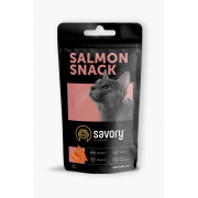 Хрумкі ласощі Savory Cats Snacks Pillows Gourmand with Salmon для дорослих вибагливих котів подушечки з лососем 60 г
