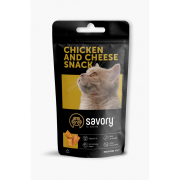 Хрумкі ласощі Savory Cats Snacks Pillows Gourmand with Chicken and Cheese для дорослих вибагливих котів подушечки з куркою т