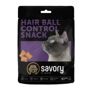 Хрумкі ласощі Savory Cats Snacks Pillows Hair Ball Control для дорослих котів, подушечки для виведення шерсті, 180 г