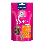 Ласощі Vitakraft Yums подушечки для котів з куркою та котячою м’ятою 40 г