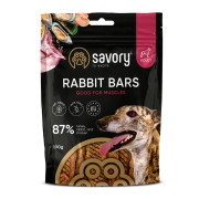 Джерки Savory Bars With Rabbit, батончики з кроликом, 100 г