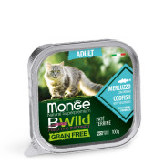 Monge Cat Bwild Grain Free Wet Adult тріска з овочами 0.1 кг