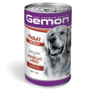 GEMON Dog Wet Medium Adult шматочки з ягням та рисом 1.25 кг