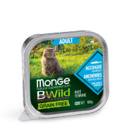 Monge Cat Bwild Grain Free Wet Adult анчоус з овочами 0.1 кг