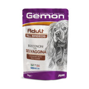 GEMON Dog Wet Adult шматочки з м'ясом диких тварин 0.1 кг