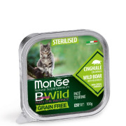 Monge Cat Bwild Grain Free Wet Sterilised кабан з овочами 0.1 кг
