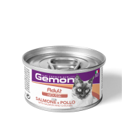 GEMON Cat Adult мусс з лососем та куркою 0.085 кг