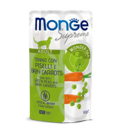 MONGE CAT Adult тунeць із зеленим горошком та молодою морквою 0.08 кг