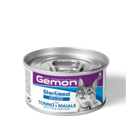 GEMON Cat Adult Sterilised мусс тунцем та свининою 0.085 кг
