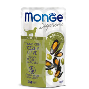 MONGE CAT Adult тунeць з мідіями та оливками 0.08 кг