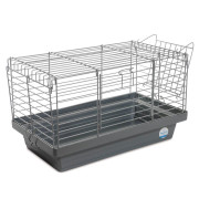 Клітка Природа Кролик 50 для декоративних кроликів хром/сіра 50x27x30 см