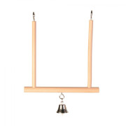 Іграшка Trixie для птахів Гойдалка з дзвіночком дерево 12х13 см