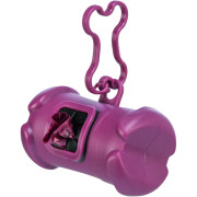 Контейнер-кісточка Trixie для збиральних пакетів пластикова з 1 рулоном пакетів для фекалій розмір М 15 шт