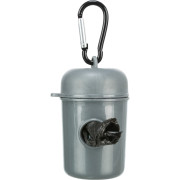 Контейнер Trixie для збиральних пакетів пластиковий з 2 рулонами пакетів для фекалій розмір М 20 шт/рулон