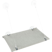 Лежак Trixie для вікна з кріпленнями велюр 50 х 30 см сірий