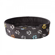 Лежак Trixie Jimmy для собак з лапками пінопластова підкладка сіро-коричневий плюш 45х35 см