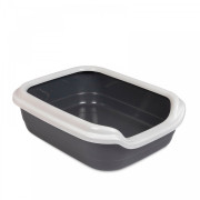 Туалет Природа Comfort L для котів сірий 49х39х15 см