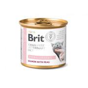 Вологий корм Brit Grain Free Veterinary Diets Hypoallergenic для котів із харчовою алергією або непереносимістю з лососем та