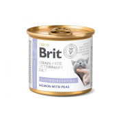 Корм вологий Brit Grain Free Veterinary Diets Gastrointestinal для котів при проблемах з травленням з лососем та зеленим гор